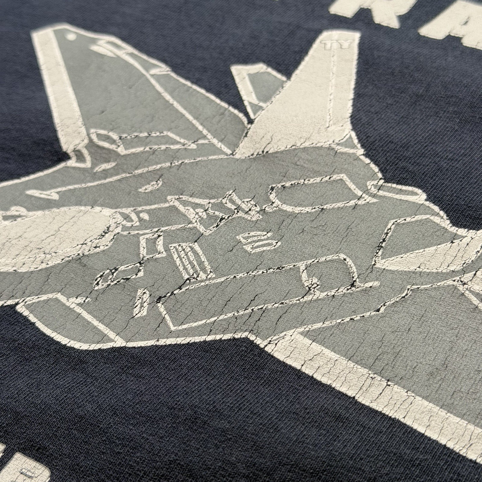 F-22 Raptor Shirt Men’s Large Lockheed Martin Skunk Works Fighter Jet Graphic