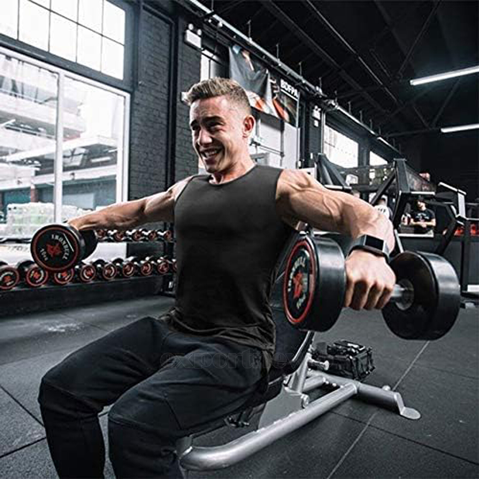3PCS Mens Compression Sport Vest Tight Tank Base Layer Sleeveless Top Singlet
