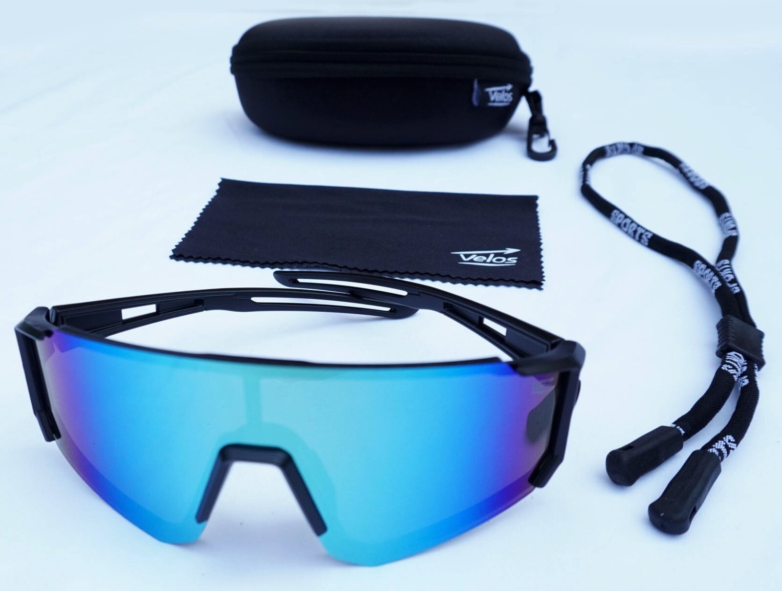 Velos Sports™ Shades Sunglasses – Polarized Mirrored TAC Lenses Baseball Cycling