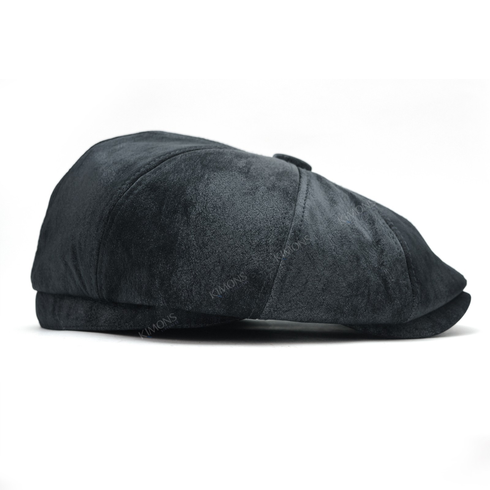 Heavy Newsboy PU Leather Ivy Hat Cap Duckbill Gatsby Golf Driving Flat Cabbie