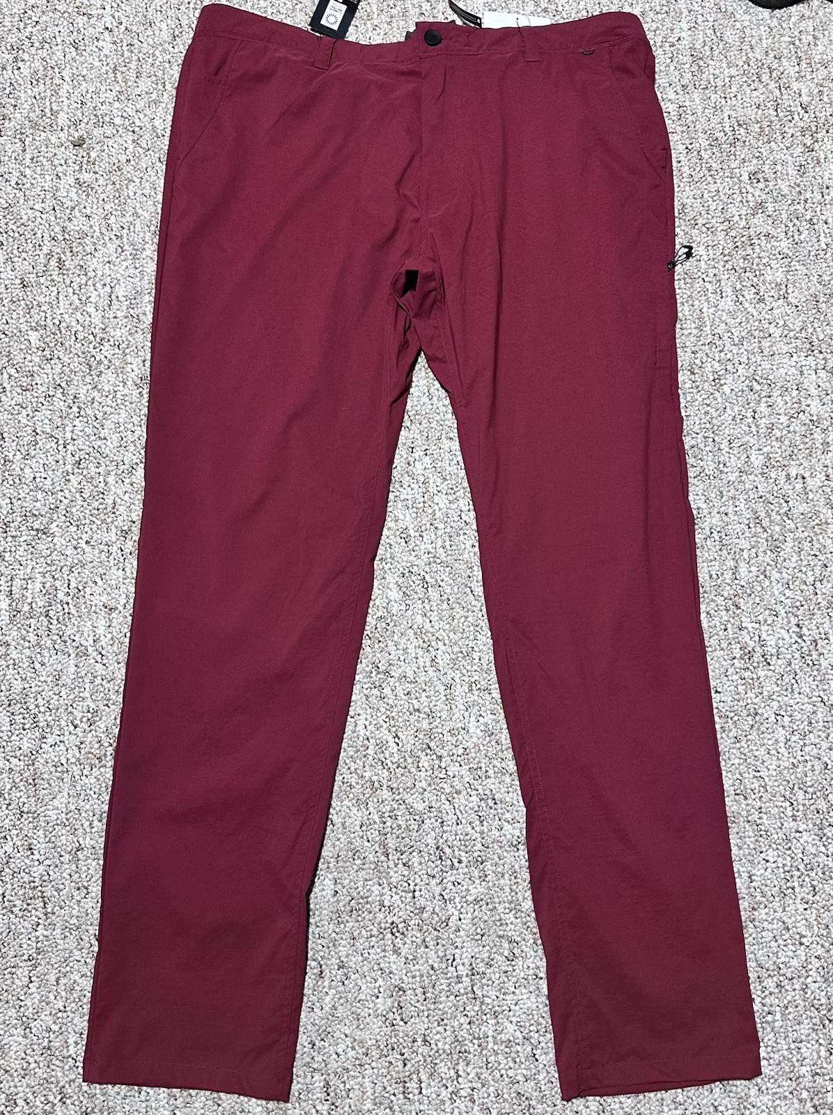 686 Everywhere Featherlight Chino Pants OXBLOOD Mens 40/34 Slim Fit NWT