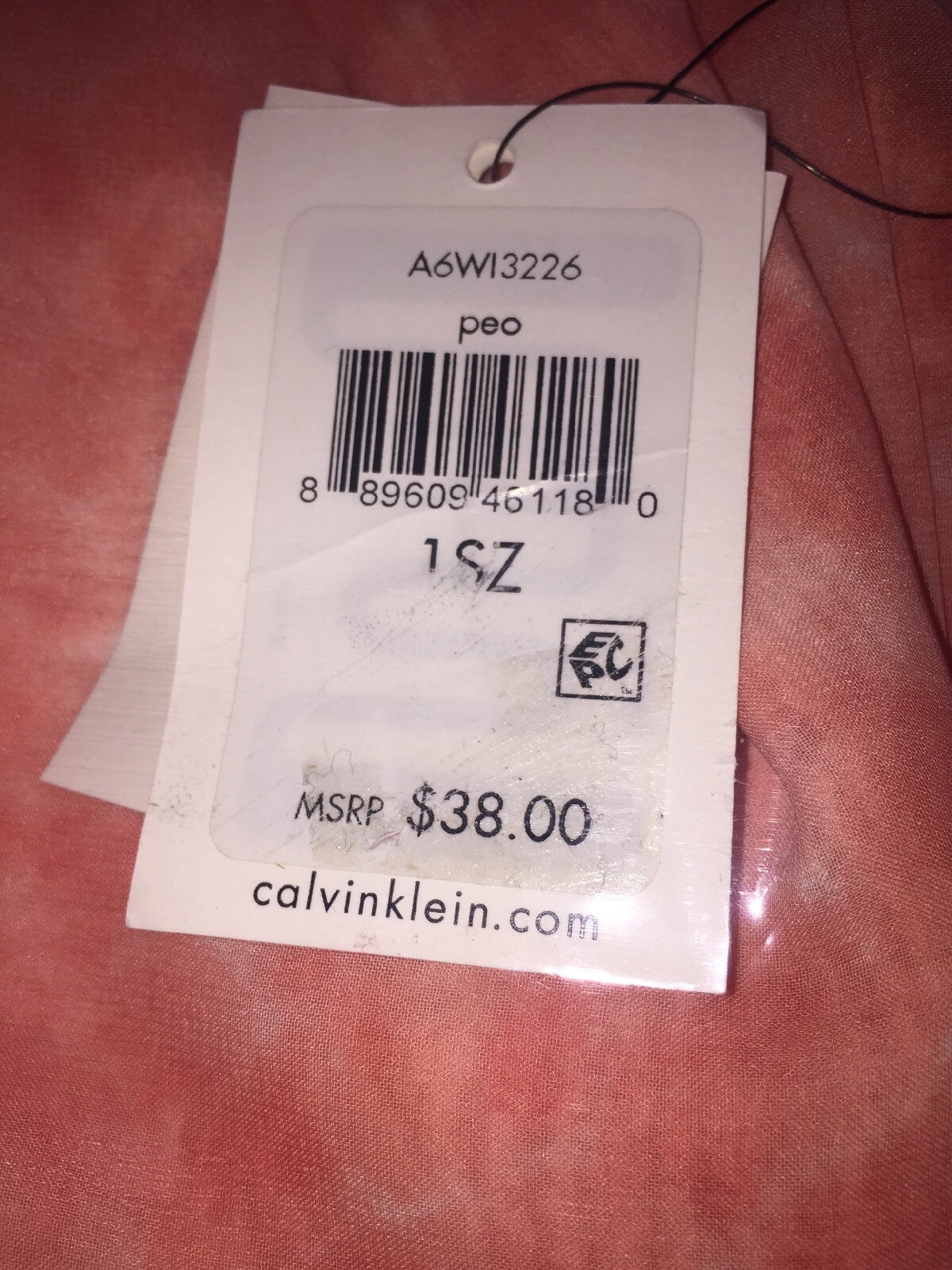 Calvin Klein Women’s Chevron Tie Dye Chiffon Infinity Scarf, Retail $38.00