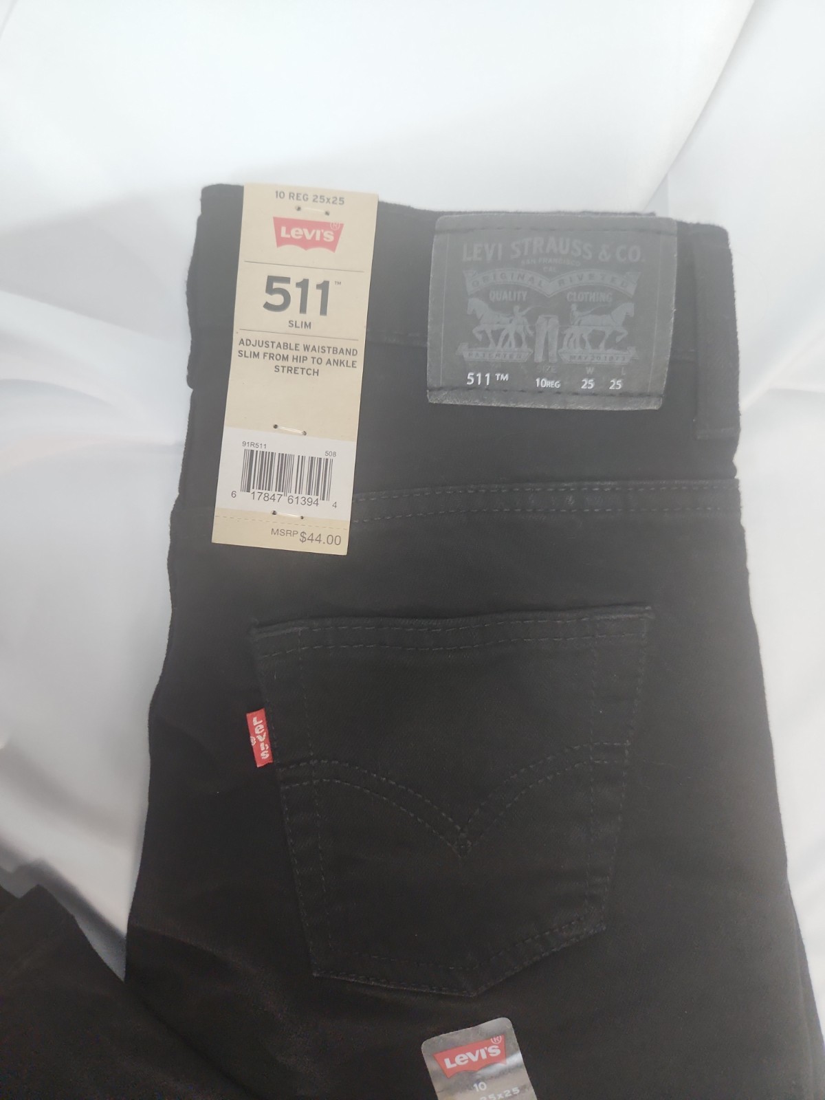 Levi Strauss Boy’s Adjustable Waistband 511 Slim Fit Stretch Denim Jean