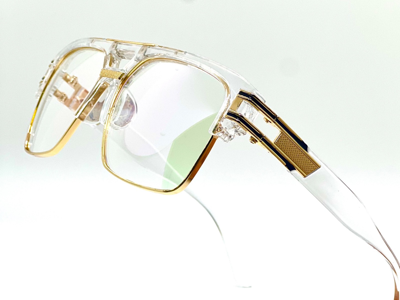 Designer Men Sunglasses Fashion Square Gold Hip Hop Model new Style 2023 Shades