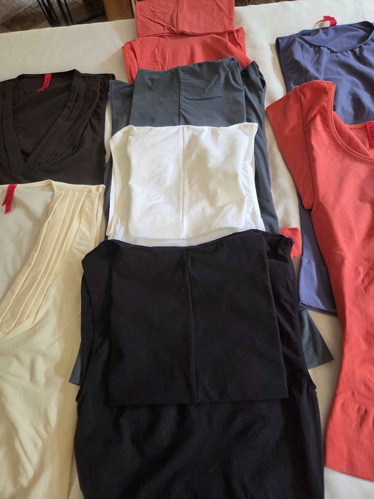 Lot of TEN (10!) Spanx Lightweight Stretch Tops Color & Style Variety Medium
