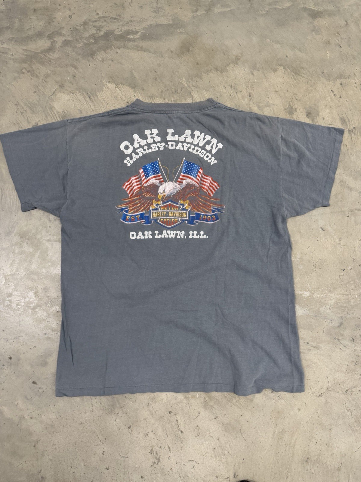 Vintage 1989 Harley Davidson 3D Emblem More Than A Legend Smoked Out Mens Sz XL