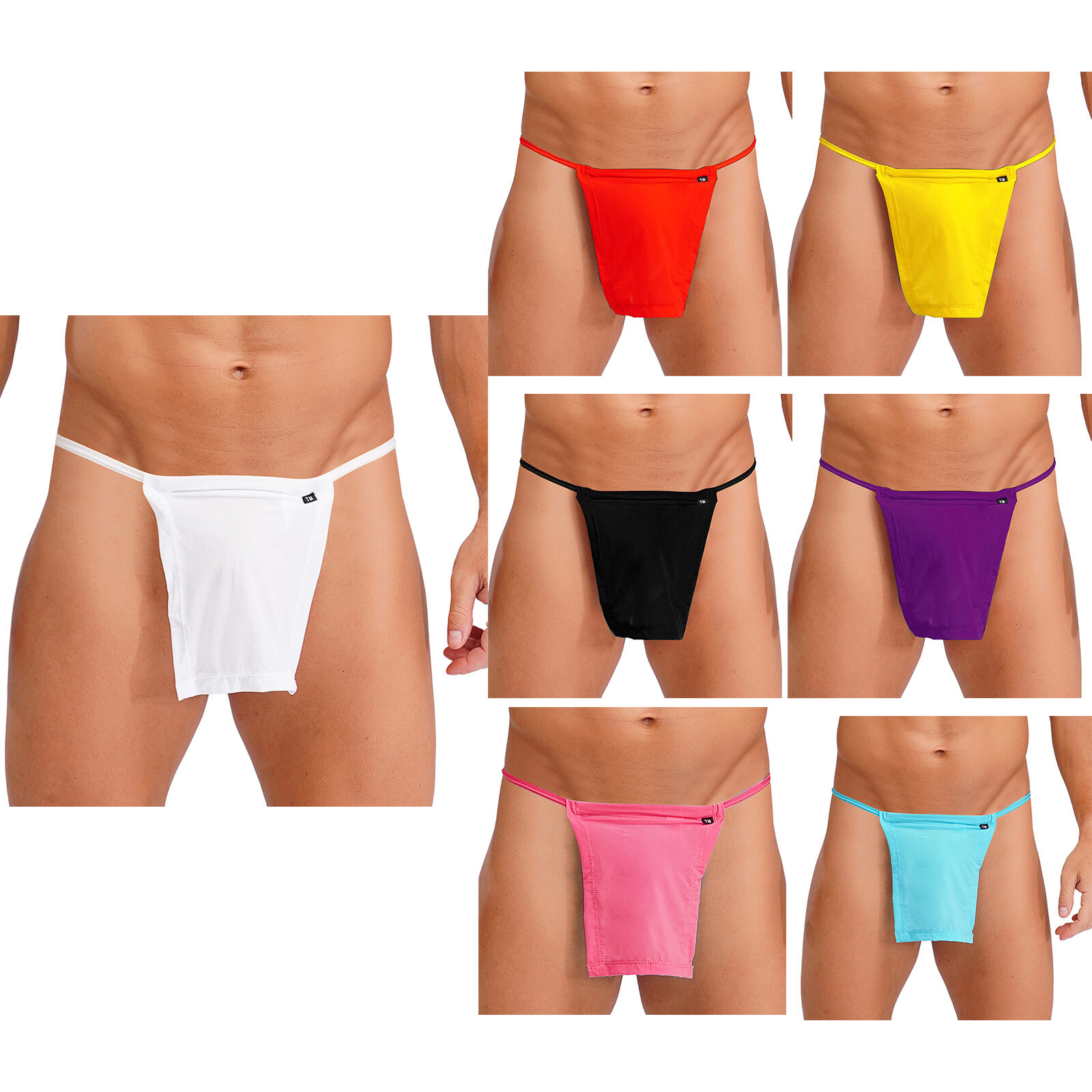 US Men Japanese Sumo Thongs Fundoshi Wrestler Loincloth Kimono T-back Briefs