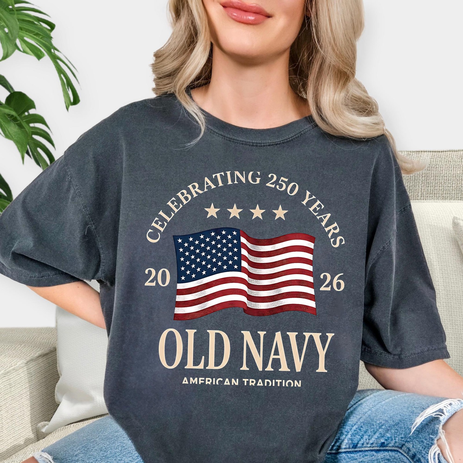 USA 250th Anniversary DTF Transfer 2026 Patriotic Flag Shirt Graphic