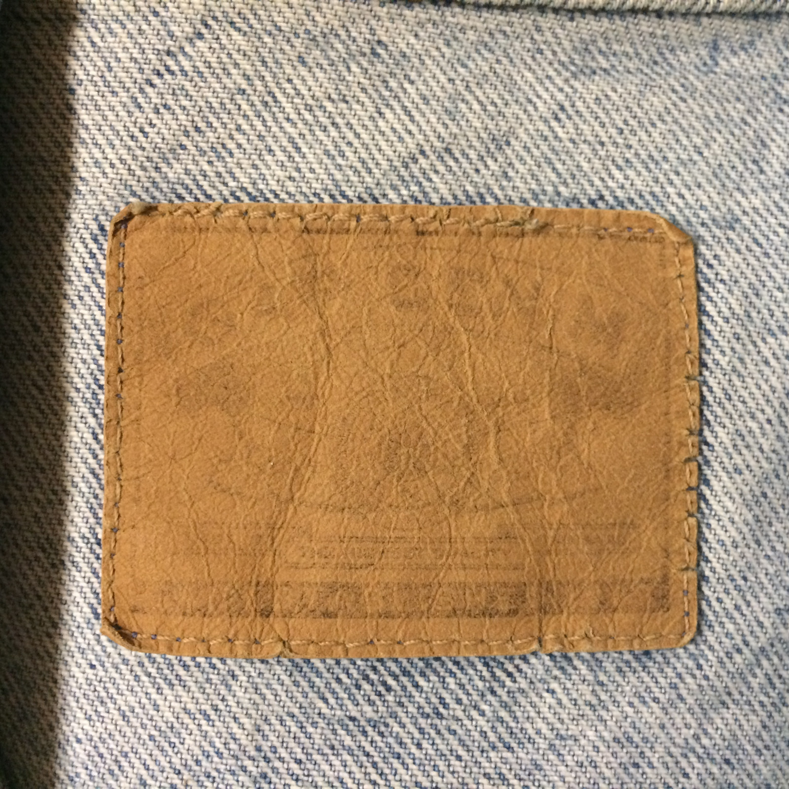 Vintage 80s 90s Gap Denim Jean Trucker Motorcycle Coat Jacket Acid Marble Wash M