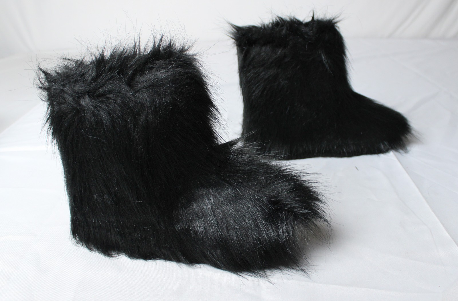 Dream Pairs Women’s Mid-Calf Fuzzy Boots AC2 Black Size US:6 EU:36.5 UK:4