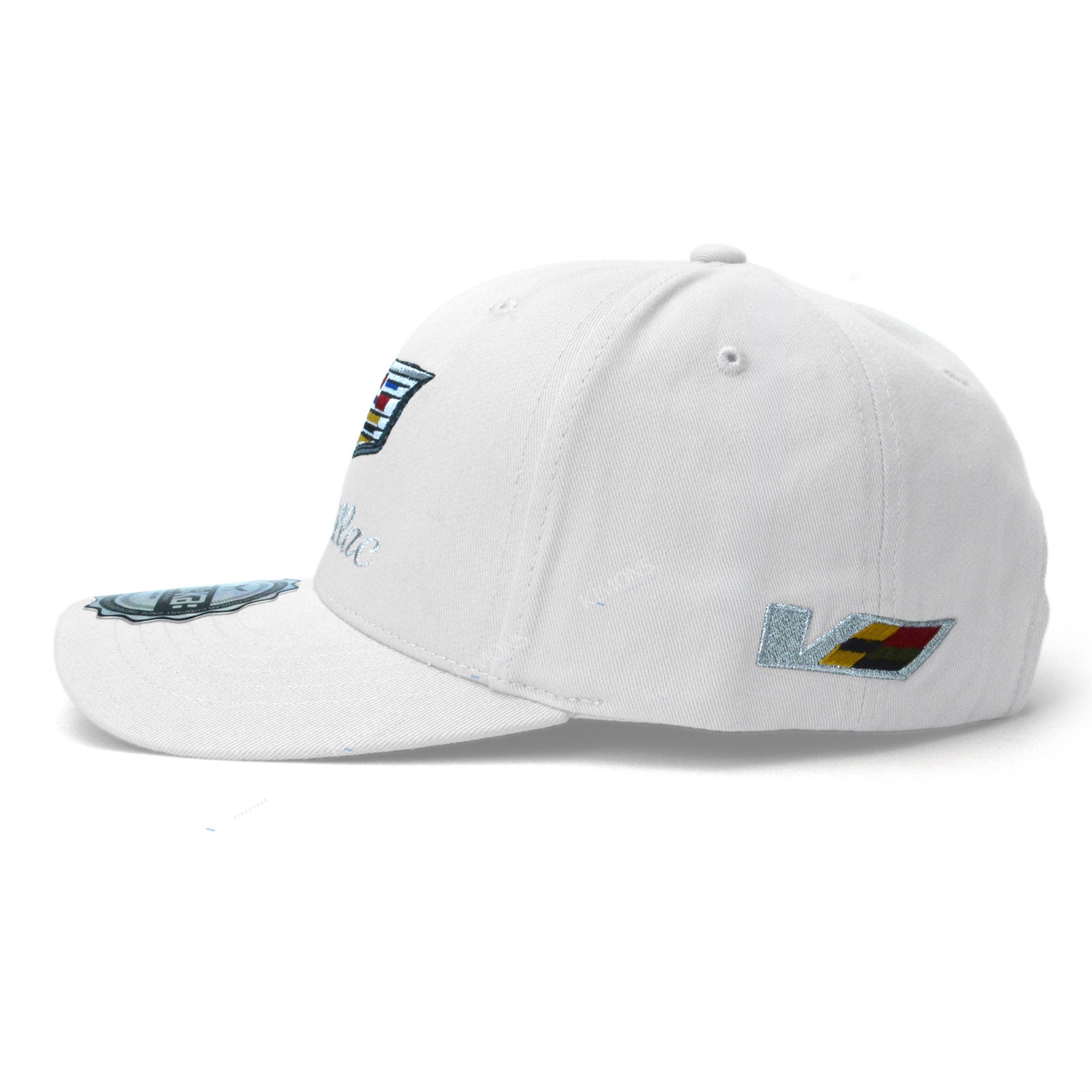 White – Cadillac Baseball Hat Embroidered Logo Adjustable Men’s Luxury Car Gift