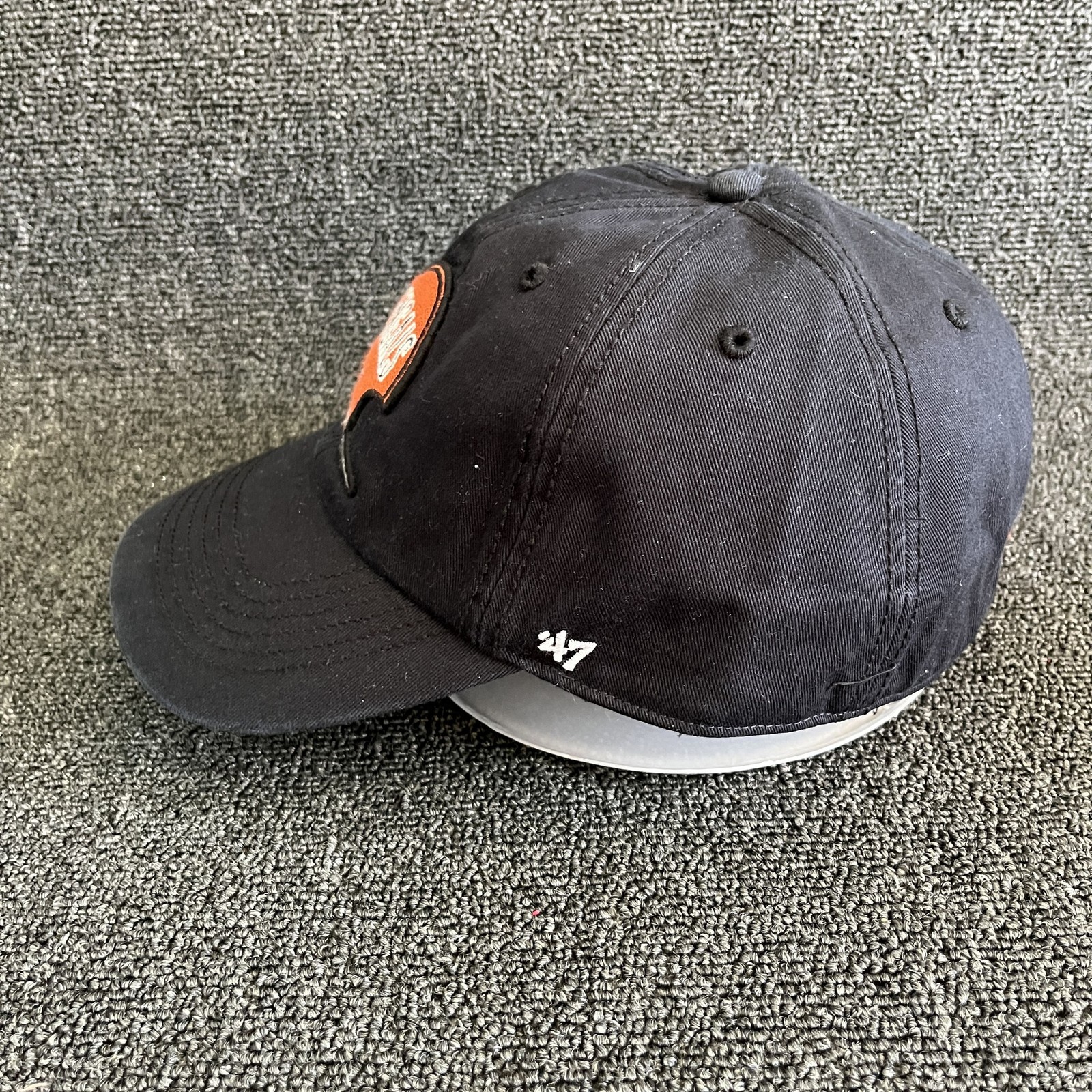’47 Brand Bengals Baseball Cap Strapback Charcoal Orange One Size New