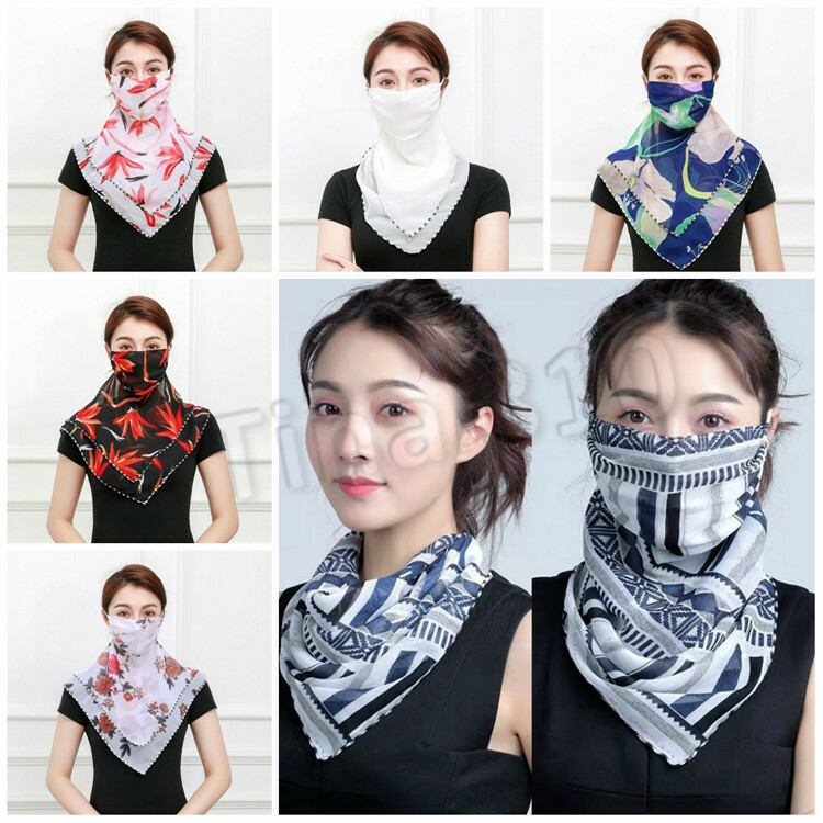Women’s Reusable Face Mask Cover Scarf Washable Summer Outdoor USA Seller