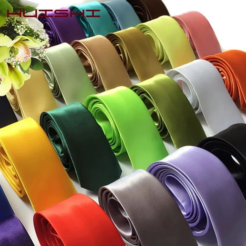 New Men’s Dress Tie Solid Color Classic Neck Tie Necktie Wedding Formal USA