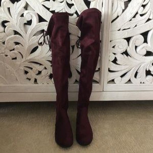 Catherine Malandrino over the knee boots Size 7 Lace Up Thigh High