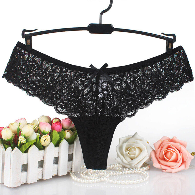 6 Packs Lot Womens Sexy Lace Panties Thongs G-String Briefs Lingeries Underwear