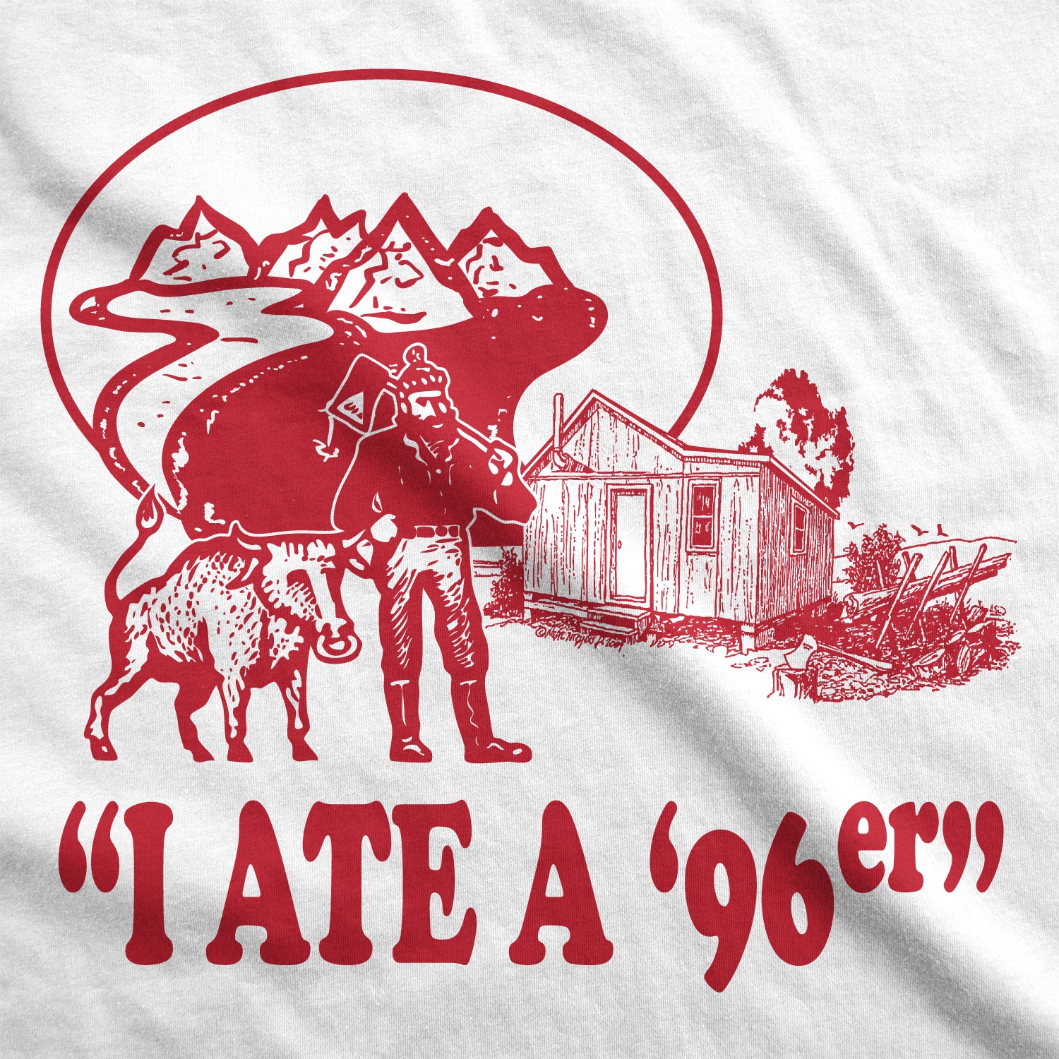 Ate A 96Er T Shirt Funny Vintage Graphic Tee Gift for Dad Hilarious Adult Humor