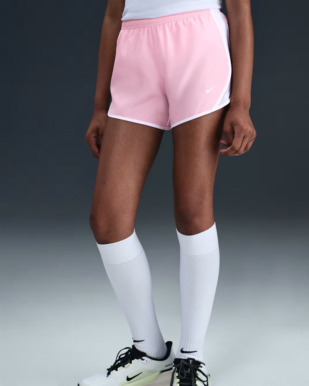 Nike Tempo Big Kids’ (Girls’) Dri-FIT Running Shorts AQUA color