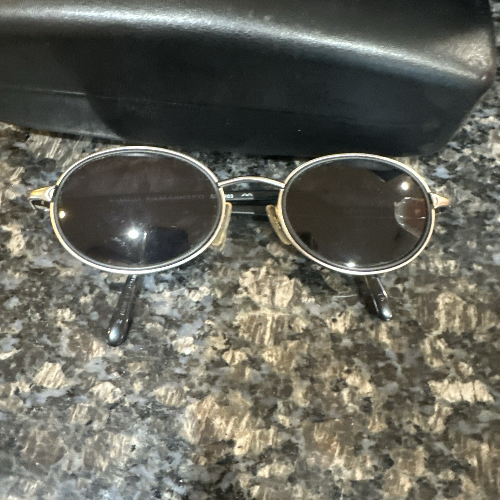 90s Yohji Yamamoto Men’s Oval Sunglasses – Metal Frame 52-6203 – Japan