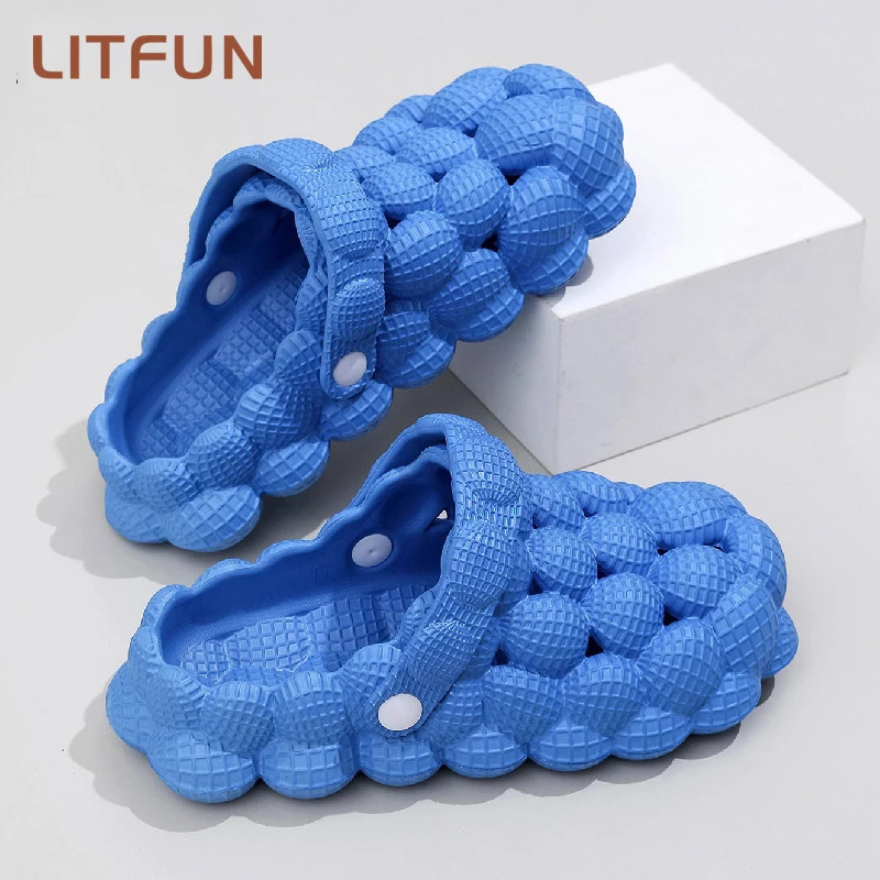 Cute Women Slippers Bubble Ball Sandals Summer Indoor Massage Cloud Slide