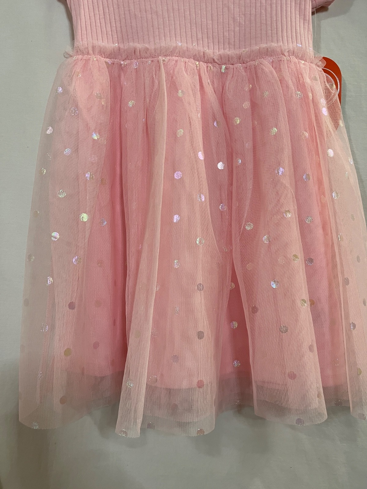 Wonder Nation Ribbed Tulle Tutu Dress Girls Pink Dots Many size New