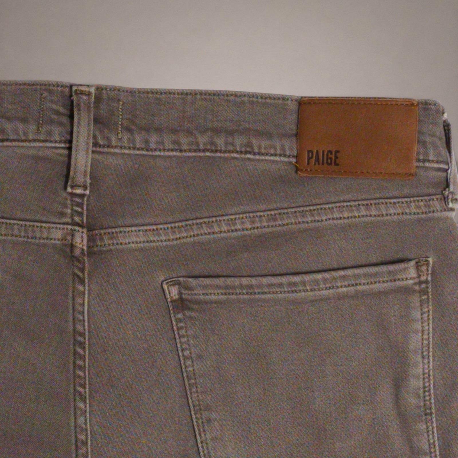 PAIGE Federal Men’s Jeans 34×32 Vintage Falcon Gray Slim Straight