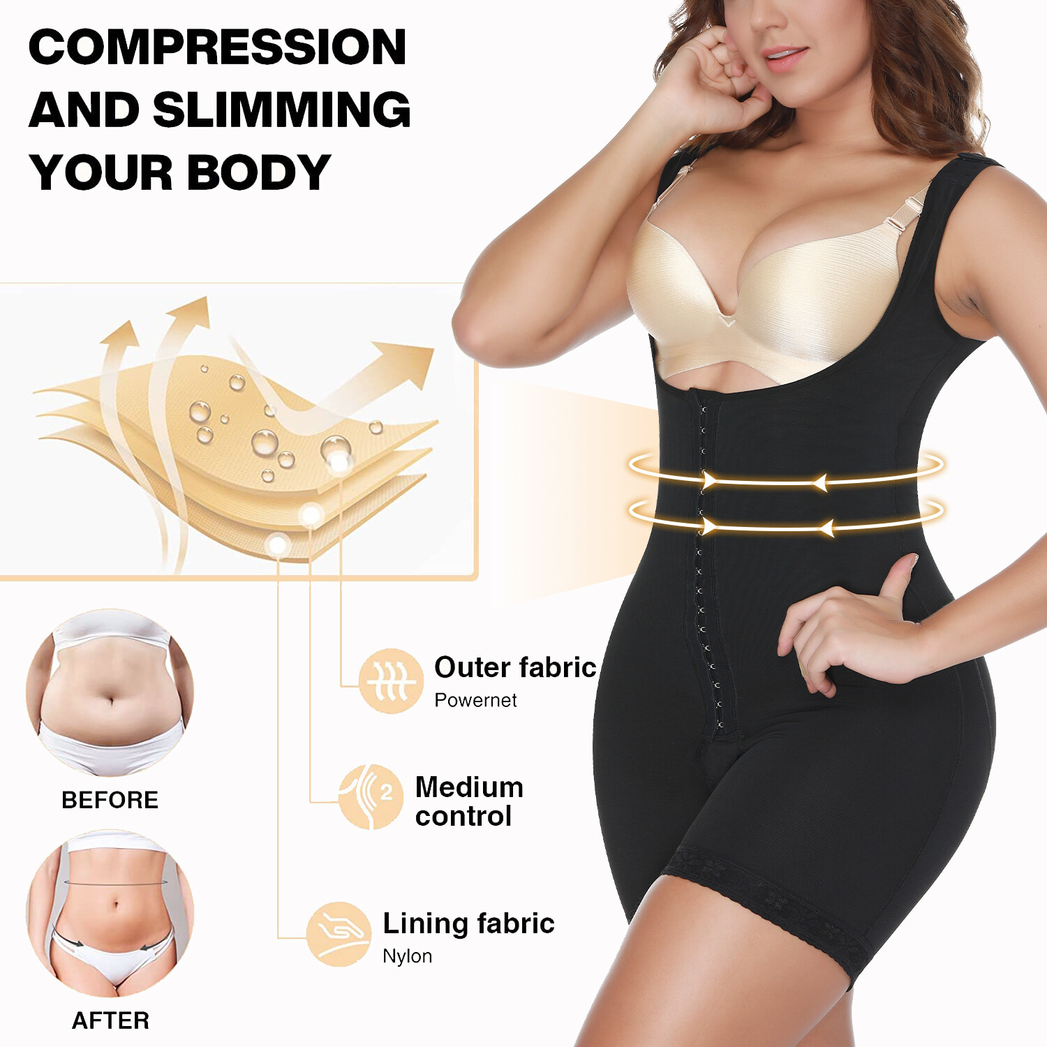 Fajas Colombianas Reductoras Levanta Cola #BBL Girdle Post Surgery Body Shaper