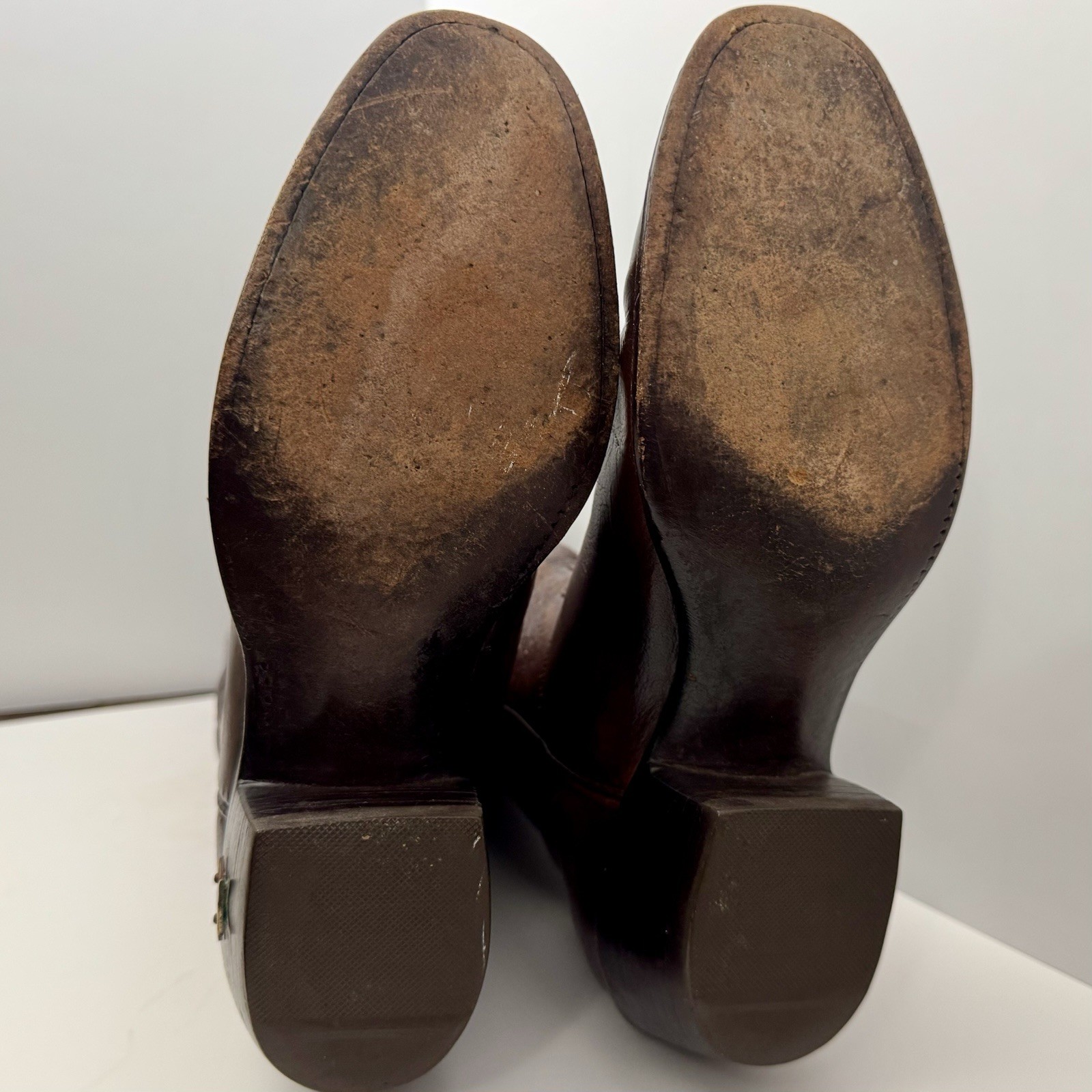 Lucchese 1883 Cutter Bill Cowgirl Boots 6.5A B/O Goat Leather Kennedy Pull On
