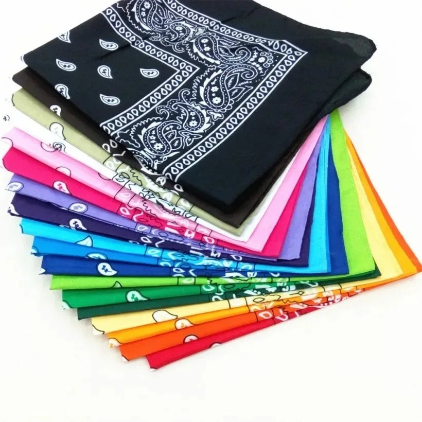 USA Seller 100% Cotton Paisley Bandanas 22″X22″ Scarf Head Neck Bandannas