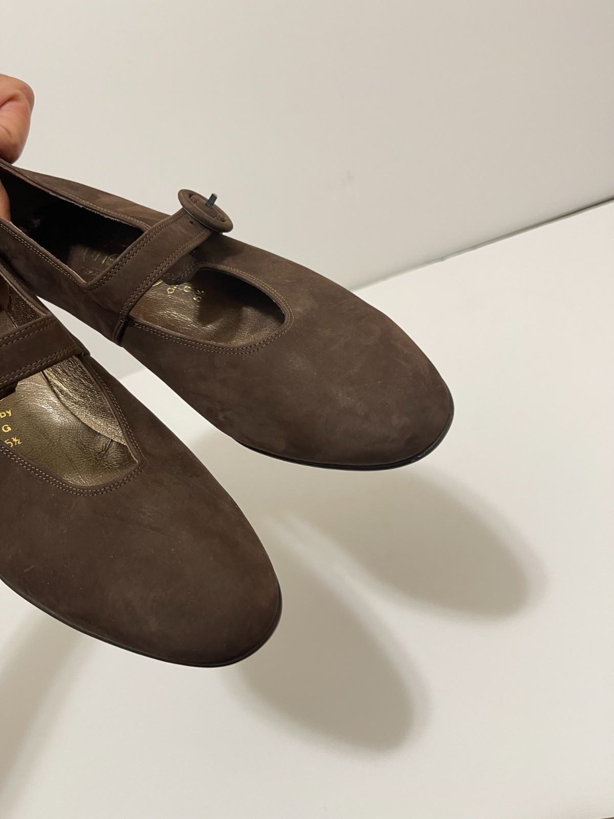NWOB NEW Theresia Gaby Mary Jane Brown Suede German comfort shoes 5.5G US 7