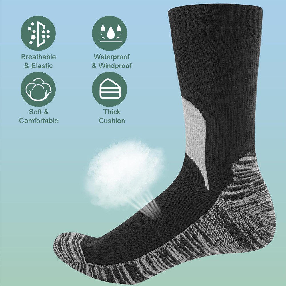 Waterproof Socks Breathable For Hiking Wading Trail Winter Skiing Outdoor Sports