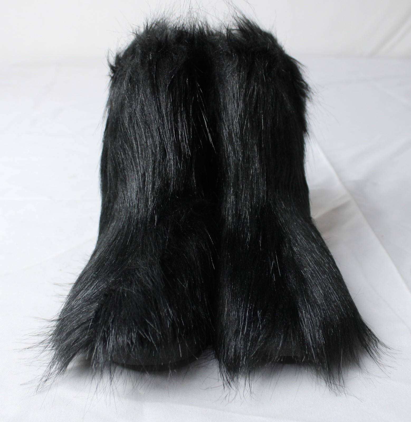 Dream Pairs Women’s Mid-Calf Fuzzy Boots AC2 Black Size US:6 EU:36.5 UK:4