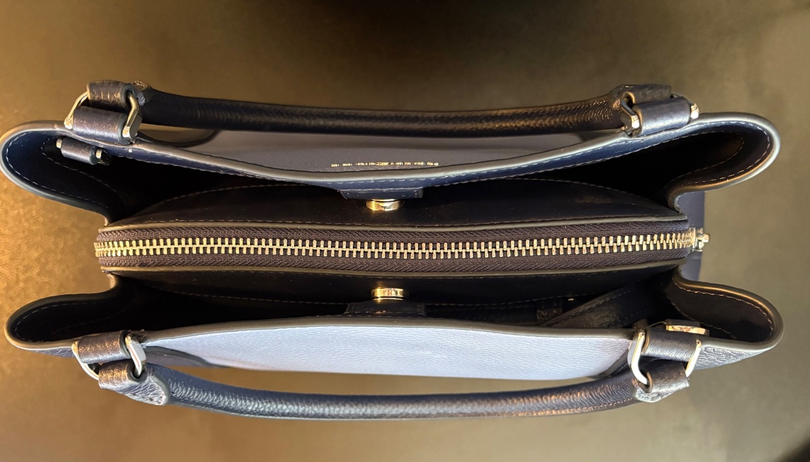 kate spade satchel new dual color blue handles and shoulder strap New never used