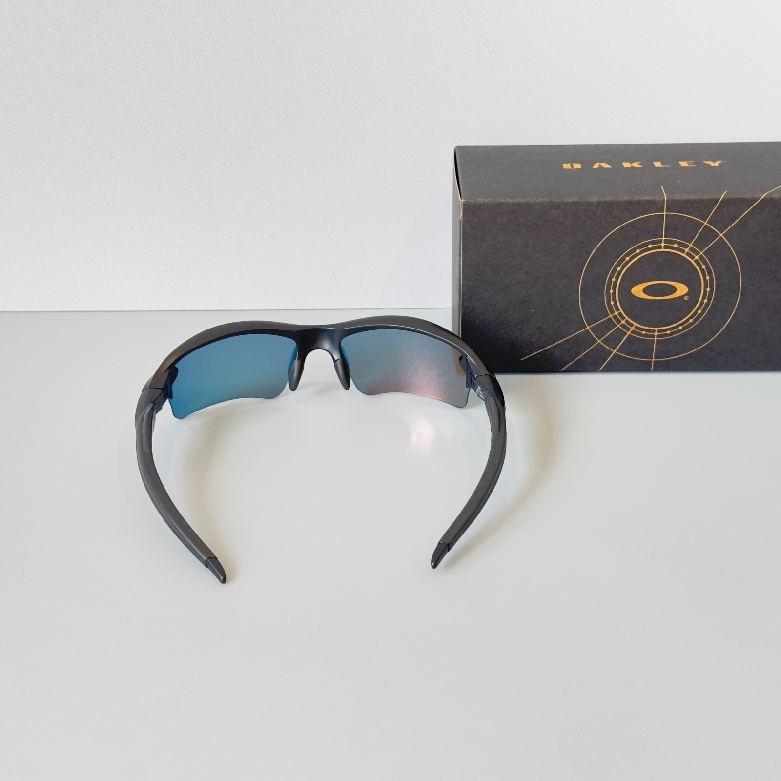 Oakley Flak 2.0 XL OO9271 Sunglasses Black Frame Polarized Red Lens Mens