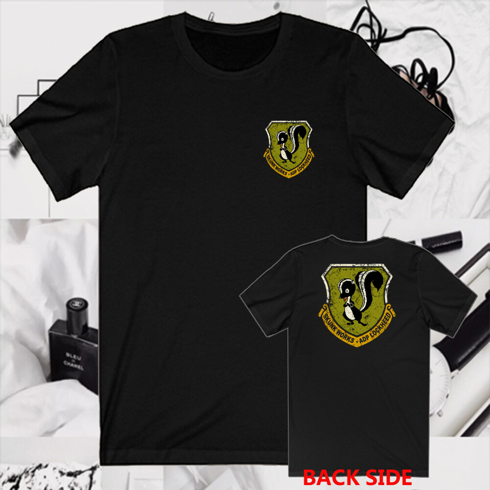 Lockheed Martin Skunk Works Logo Symbol Men’s Black T-Shirt Size S to 5XL