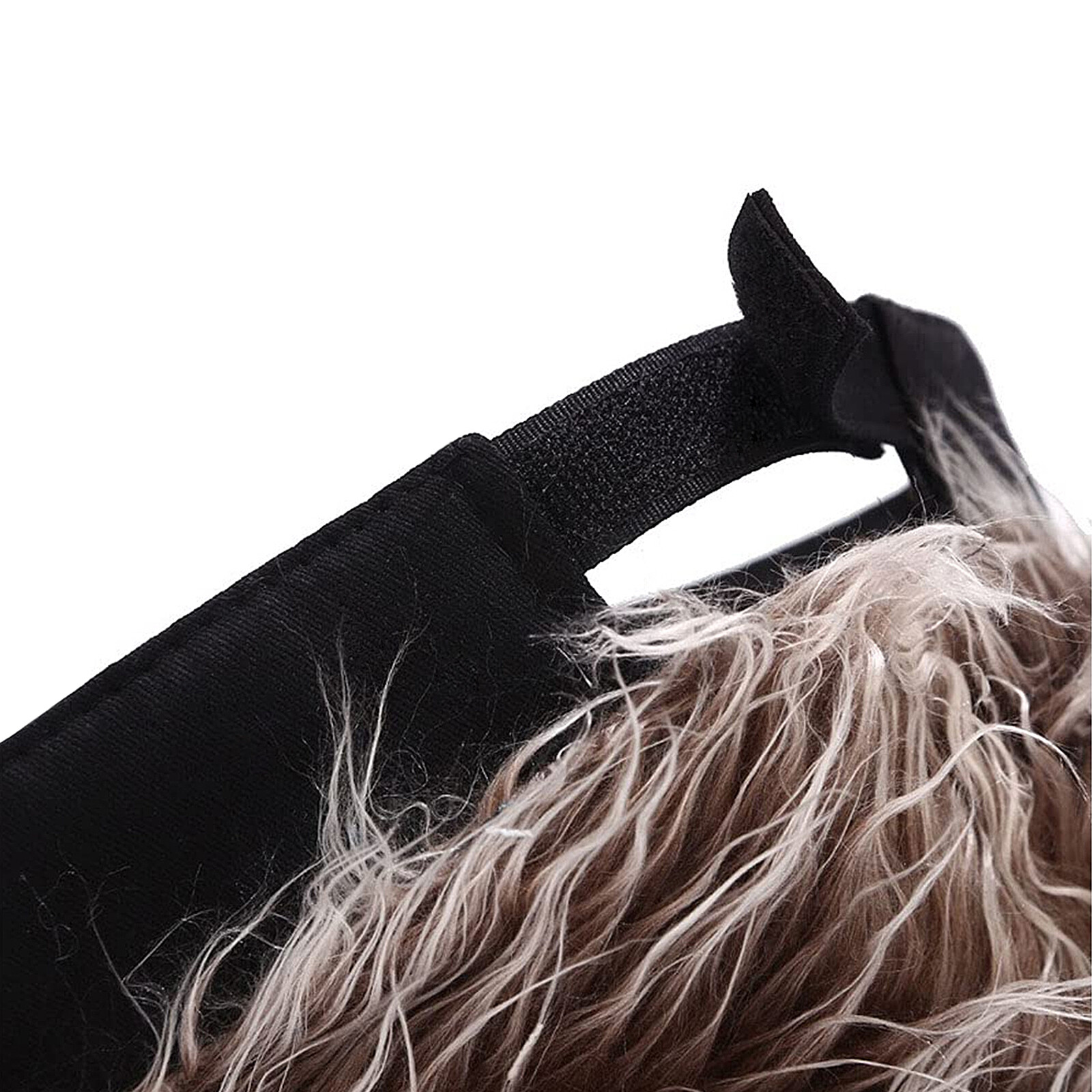 Mens Baseball Golf Hat Cap Sun Visor Wig Hat With Fake Flair Hair Outdoor Sports