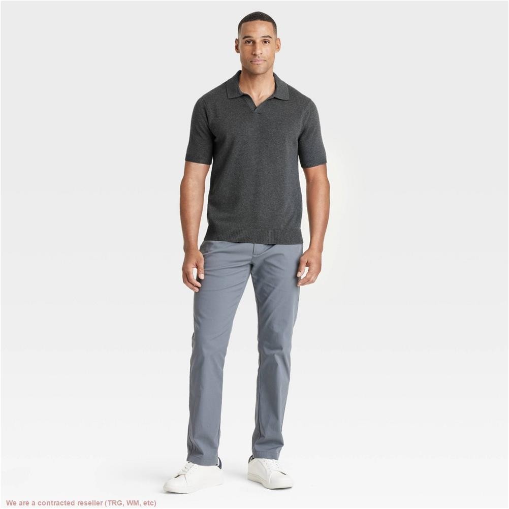 Men’s Short Sleeve Johnny Sweater – Charcoal Gray M *SEE DEAL!!!*
