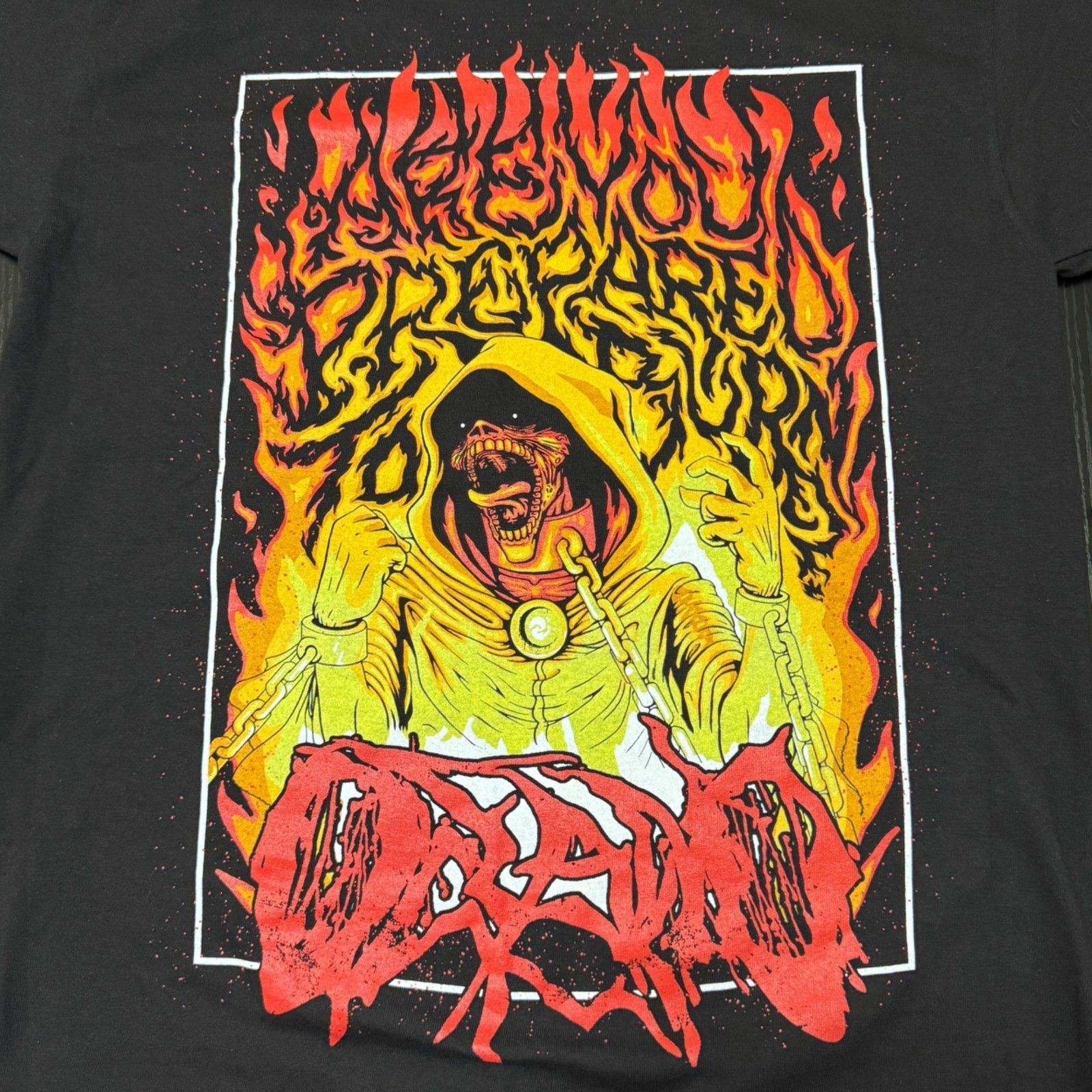 Oceano Band Are You Prepared to Burn Shirt Men’s M Black Deathcore Metalcore