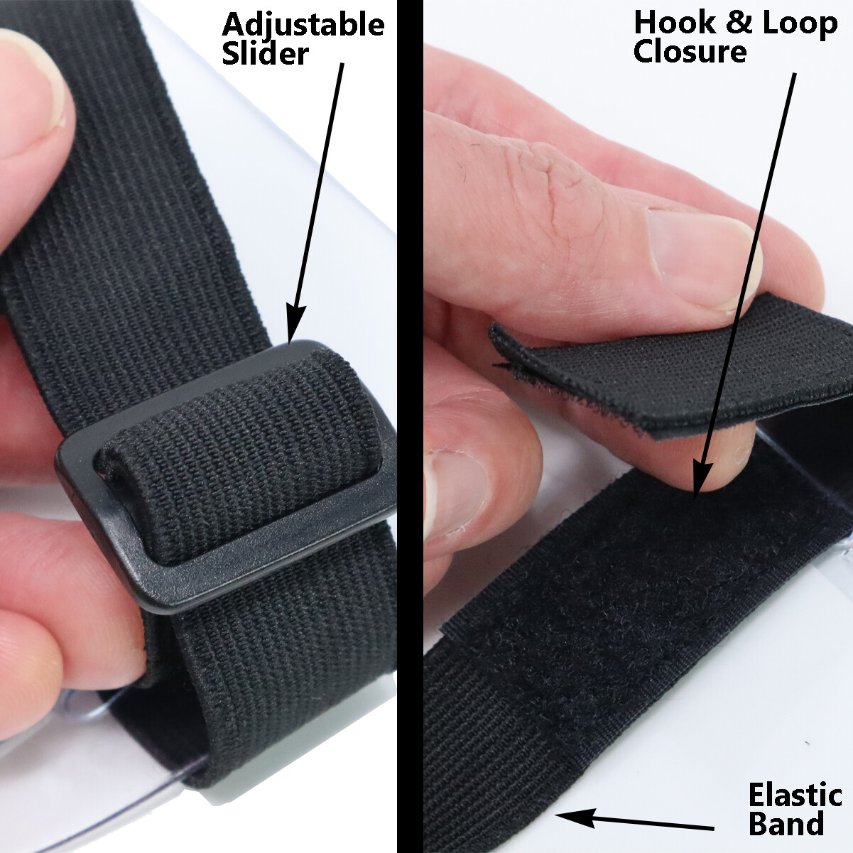 2 Large Armband Badge Holders 4×4 – Adjustable Vaccinated Medical Card Arm Band