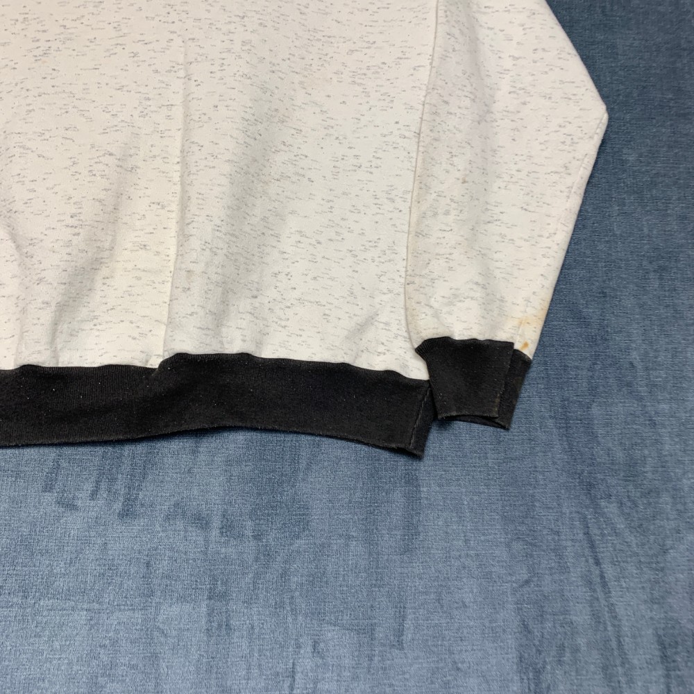 VTG Signature Sportswear Prime Inc Springfield Henley Sweatshirt Men Large White