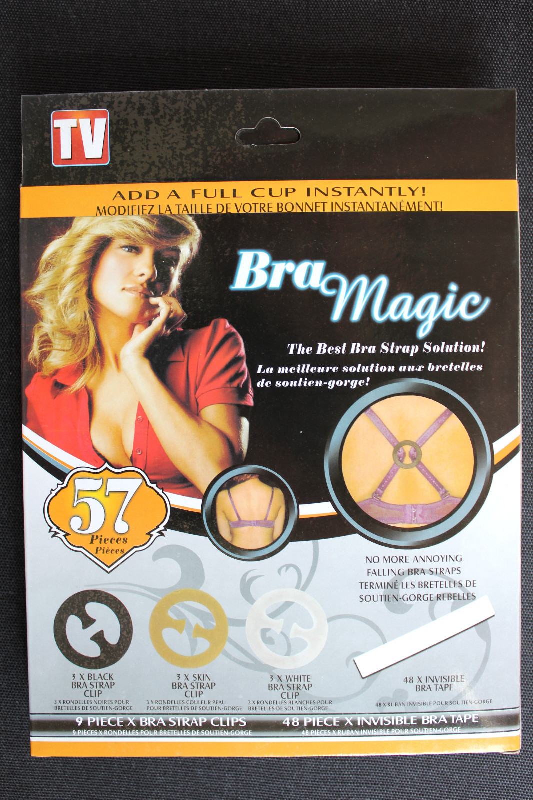 Bra Magic Bra Strap Clip Solution Add Full Cup 9 piece 3 color As Seen on TV