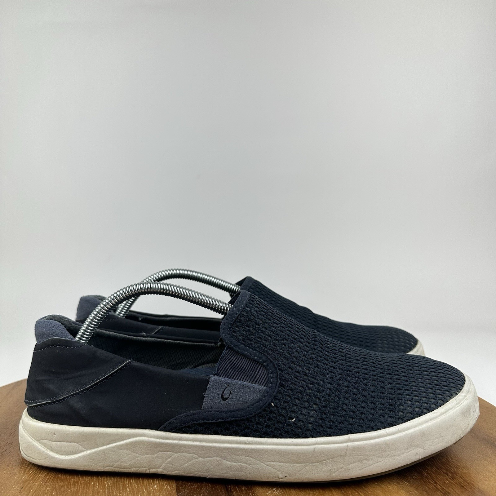 Mens Olukai Lae’Ahi Blue Mesh Casual Slip On Low Sneakers Shoes Size 11 M GUC