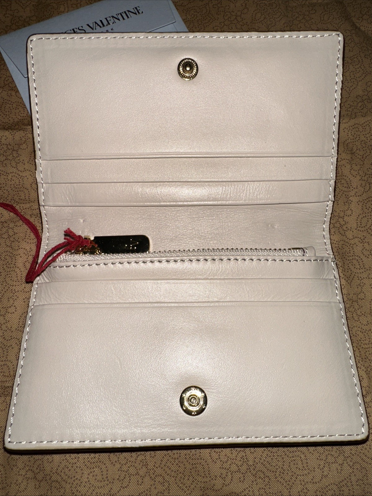Frances Valentine Perfect Card Wallet ~ red