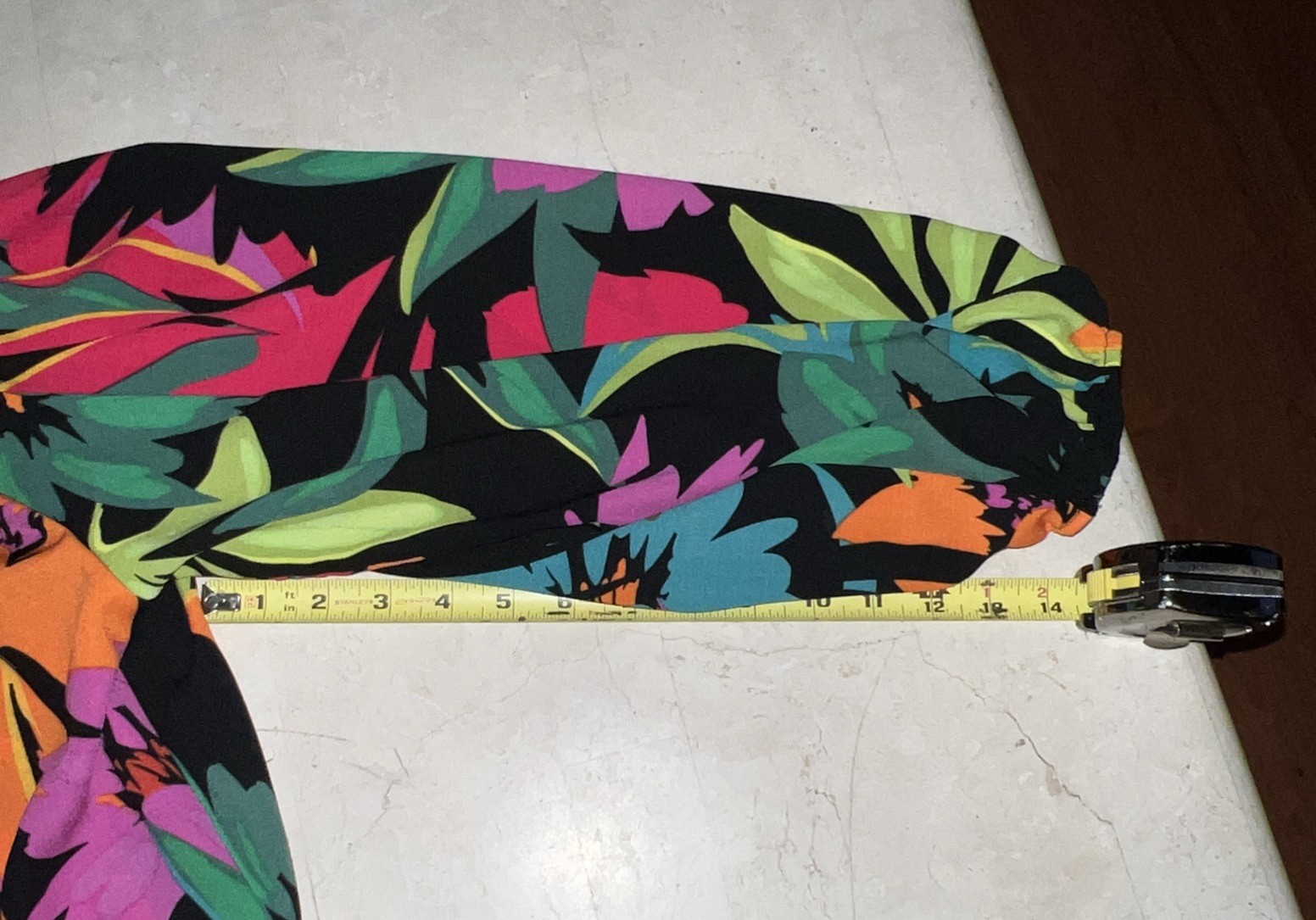 Joseph Ribkoff Size 4 Multi Color Tropical Print Flared Blouse Women’s NWT $195