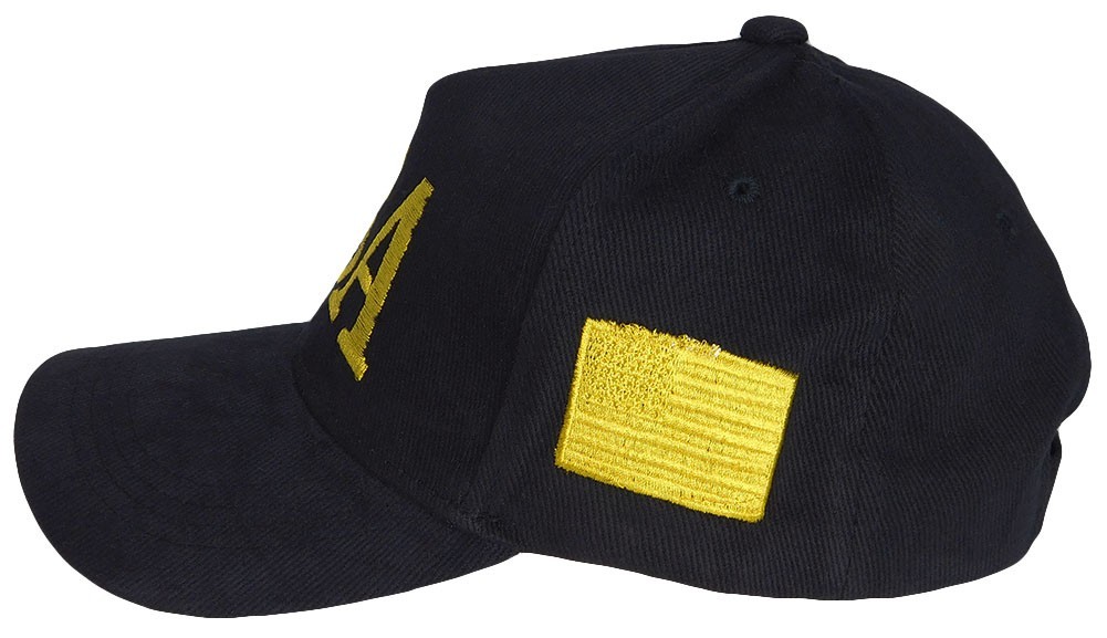 USA 3-D Letters 45-47 Trump USA Flag Black Cotton Adjustable Embroidered Cap Hat