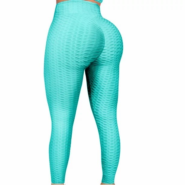 Women’s Butt Lifting Textured High Waist Ruched Scrunch Yoga Workout leggings