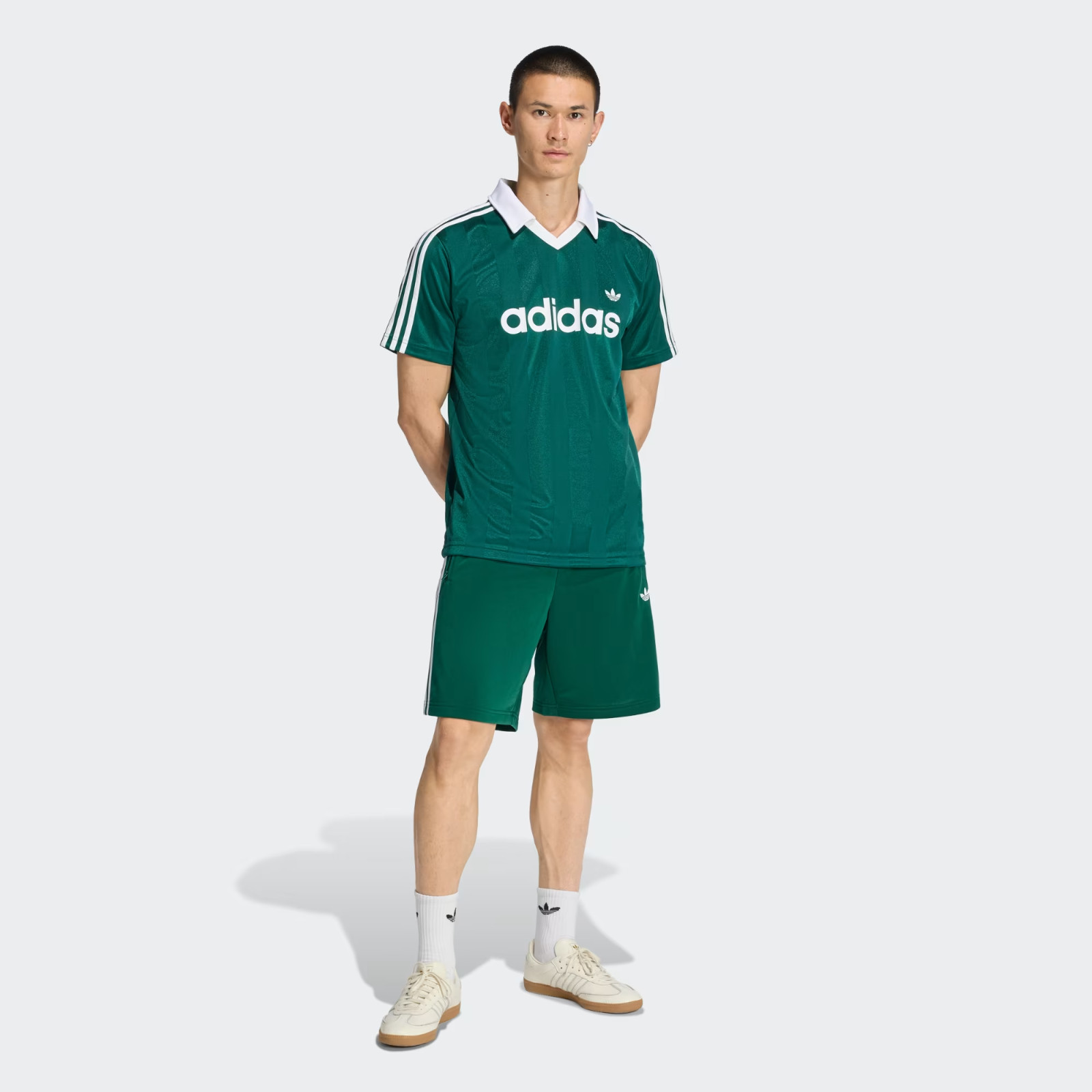 adidas Originals Men’s Archive Collar Engineered JSY Trefoil Jersey KE3582