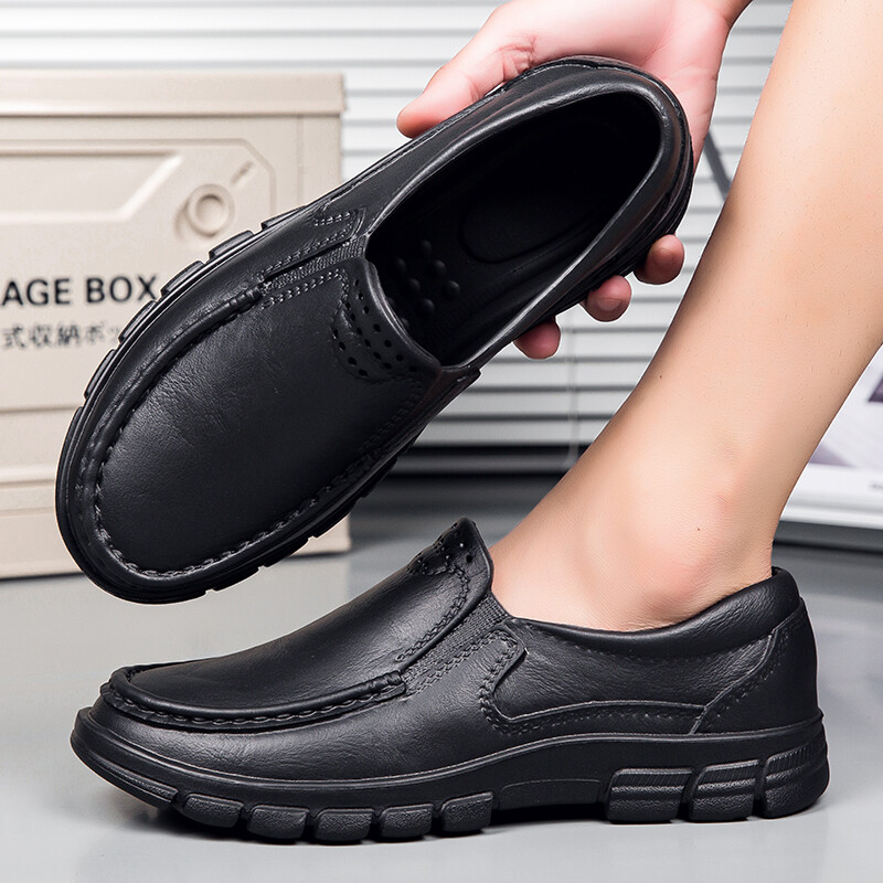 New Men Chef Shoes Kitchen Non-slip Safety Shoes Oil-proof Slip-On Work Shoes US
