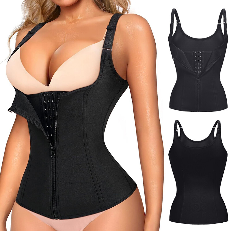 Fajas Reductoras Colombianas Body Shaper Waist Trainer Tummy Control Tank Top US
