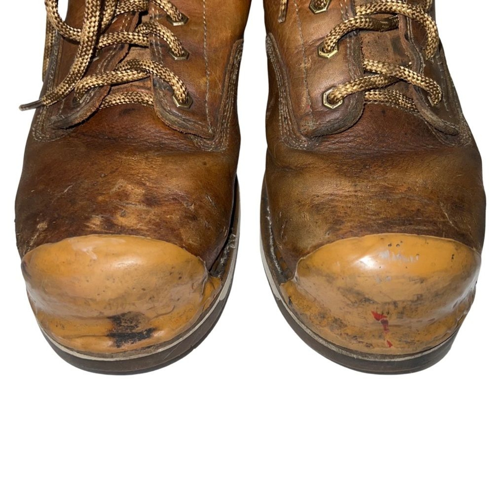 Georgia Boot Brown Custom Tuff-Toe Mock Wedge Work Boots 11.5W